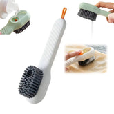 17928 Multifunctional Scrubbing Brush with Liquid / Soap Dispenser, Cleaning Brush with Liquid / Soap Dispenser, Shoe Brush for Cleaning, Cloth Cleaning Brush with Handle Liquid Shoe Brush For Shoe Clothes (1 Pc)