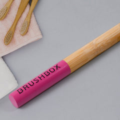 13016 Bamboo Wooden Toothbrush Soft Bristles Toothbrush Wooden Child Bamboo Toothbrush Biodegradable Manual Toothbrush for Adult, Kids (2 Pc With Cover)