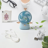 17791 Cute Electric Mini Handheld Fan, Portable USB Rechargeable Mini Fan for Home, Office, Travel and Outdoor Use (1 Pc)