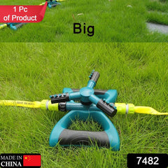 7482 360 Degree 3 Arm Sprinkler for Watering Garden and Lawn Irrigation Yard Water Sprayer
