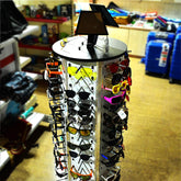 7998 Sunglasses Display Rack Display 360deg Rotating Counter Top Sunglass Display Stand Fashion Sunglass Rack Frame Glasses Display Stand Holder Organizer