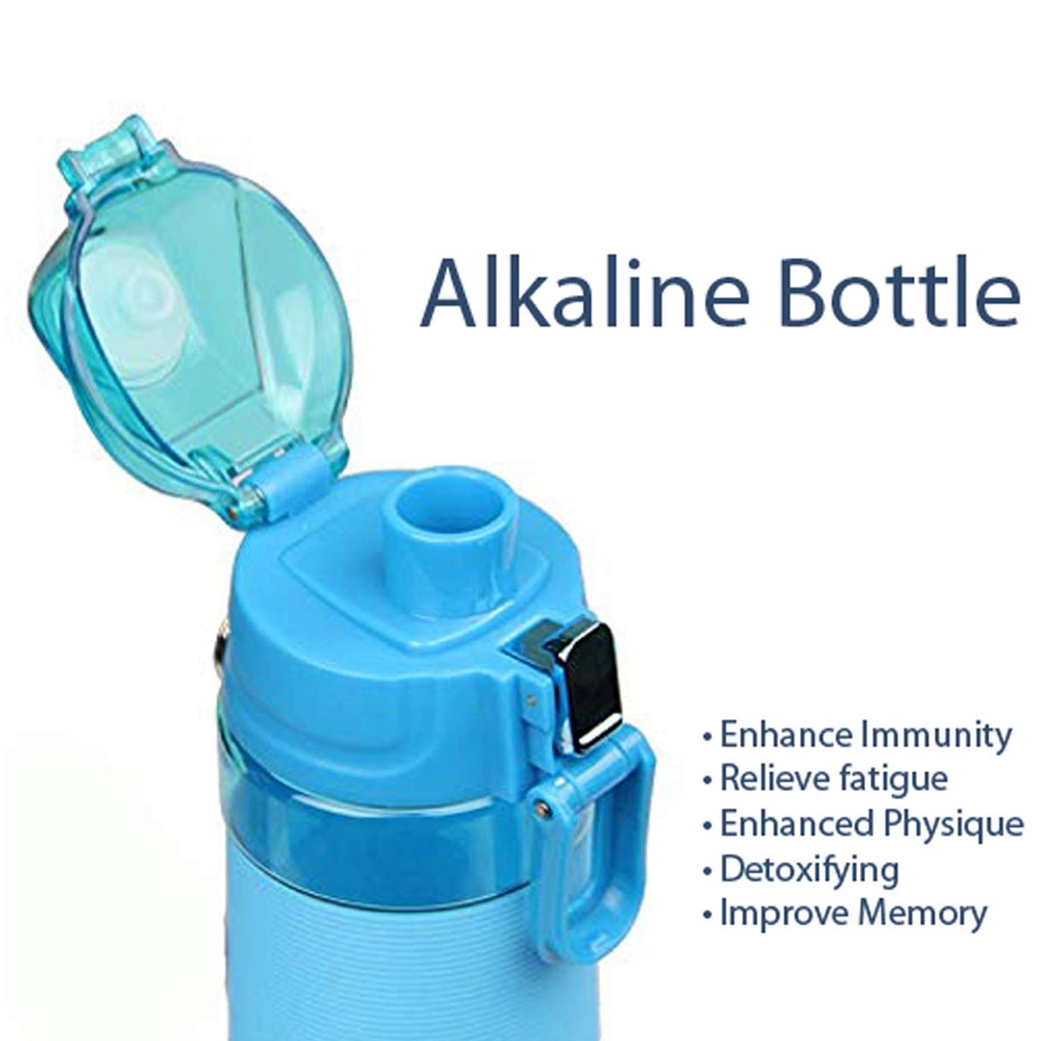 6480 Alkaline Water Bottle, with Food Grade Plastic, Stylish and Portable (Particulates not included)