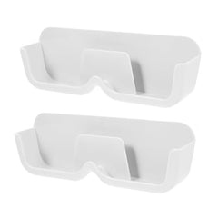 17823 Wall Mount Sunglass Organizer Simple Space Saving Glasses Storage Box Eyewear Stand Holder for Showcase Bedroom Apartment With 2 pc Double Sided Adhesive Sticker (2 Pcs Set)