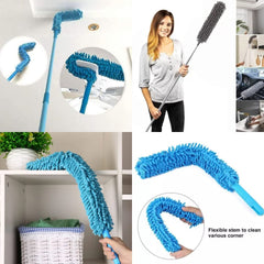 12728 Long Handle Dust Cleaning Brush, Adjustable Microfiber dust Brush, Foldable Home appliances Ceiling Cleaner, Latest Home Improvement Products