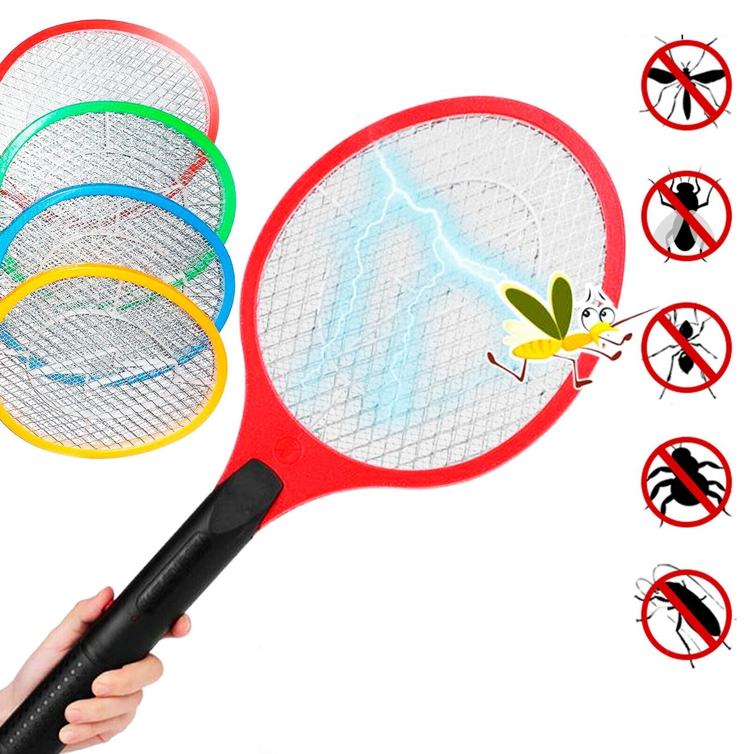 1732 Mosquito Killer Racket Rechargeable Handheld Electric Fly Swatter Mosquito Killer Racket Bat, Electric Insect Killer (Quality Assured) 