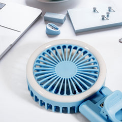 12853 Clip Fan With Light, home, kitchen, Office Portable Fan, Rechargeable Fan