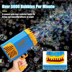 17923 69 Holes Big Rechargeable Powerful Machine Bubble Gun Toys for Kids Adults, Bubble Makers, Big Rocket Boom Bubble Blower Best Gifts