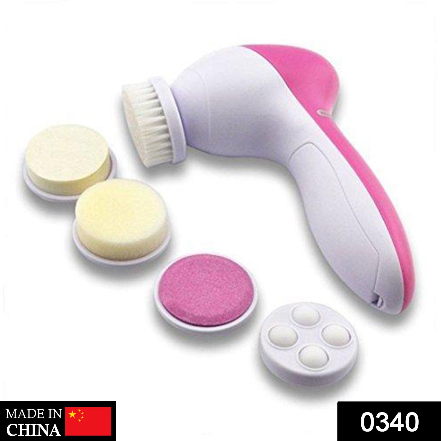 340 -5-in-1 Smoothing Body & Facial Massager (Pink) slimkaya.in