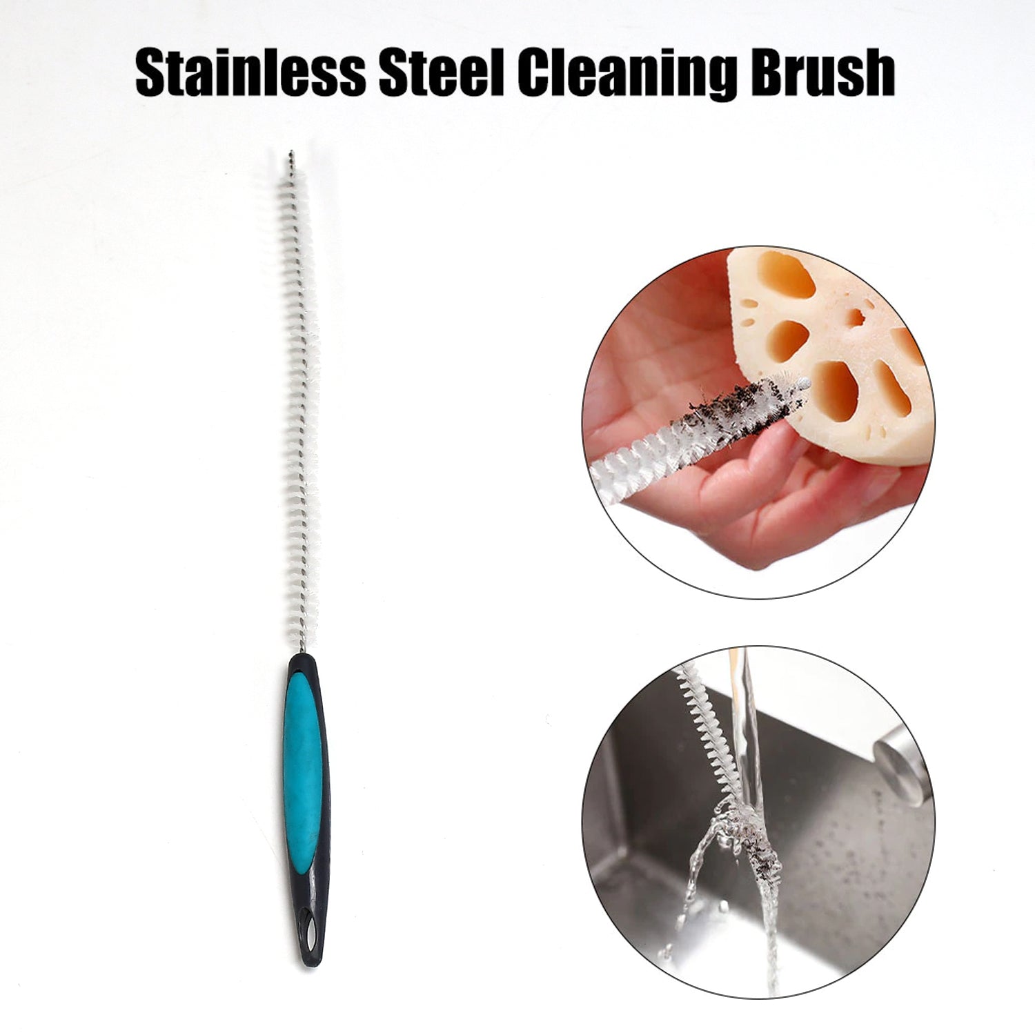 6662 Kitchen Sink Spring Cleaner Metal Wire Brush For Drain Pipe ( 1 pcs ) 