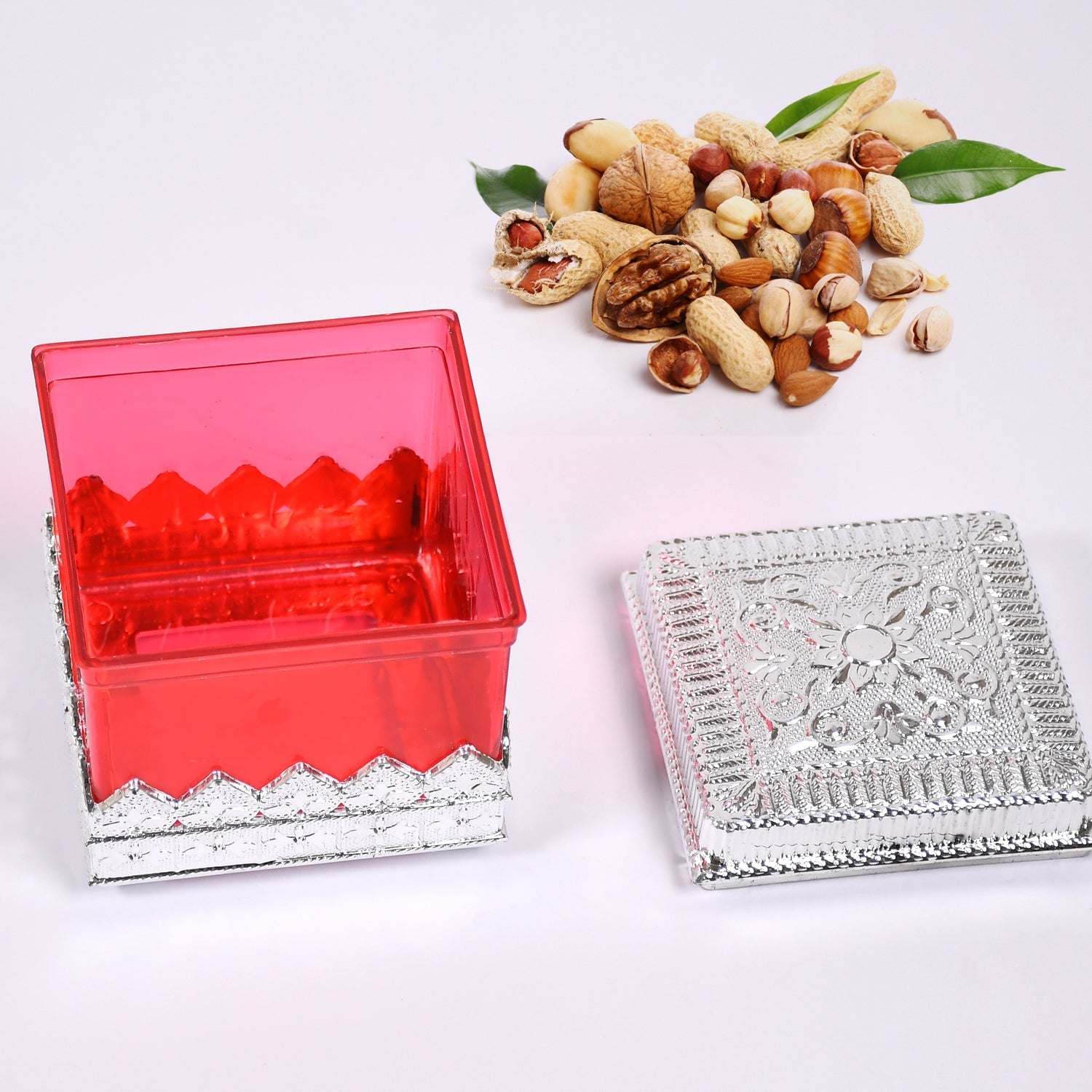 7129 RUBY DRYFRUIT STORAGE CONTAINER  ATTRACTIVE DESIGN BOX FOR HOME , GIFTING & KITCHEN USE 