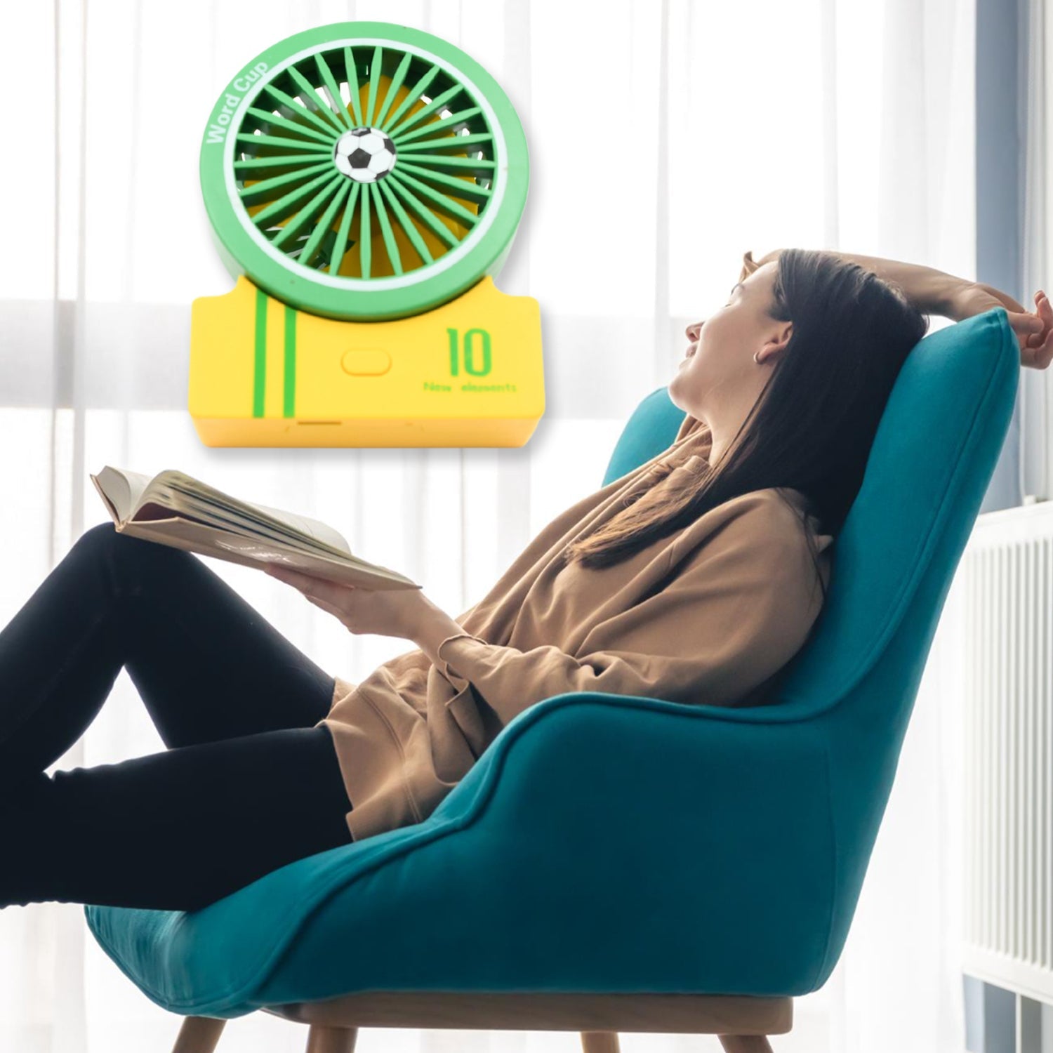 17705 PORTABLE MINI DESK FAN, TABLE FAN WITH 3 MODES, PERSONAL DESK FAN SUITABLE FOR OFFICE, SCHOOL & HOME USE