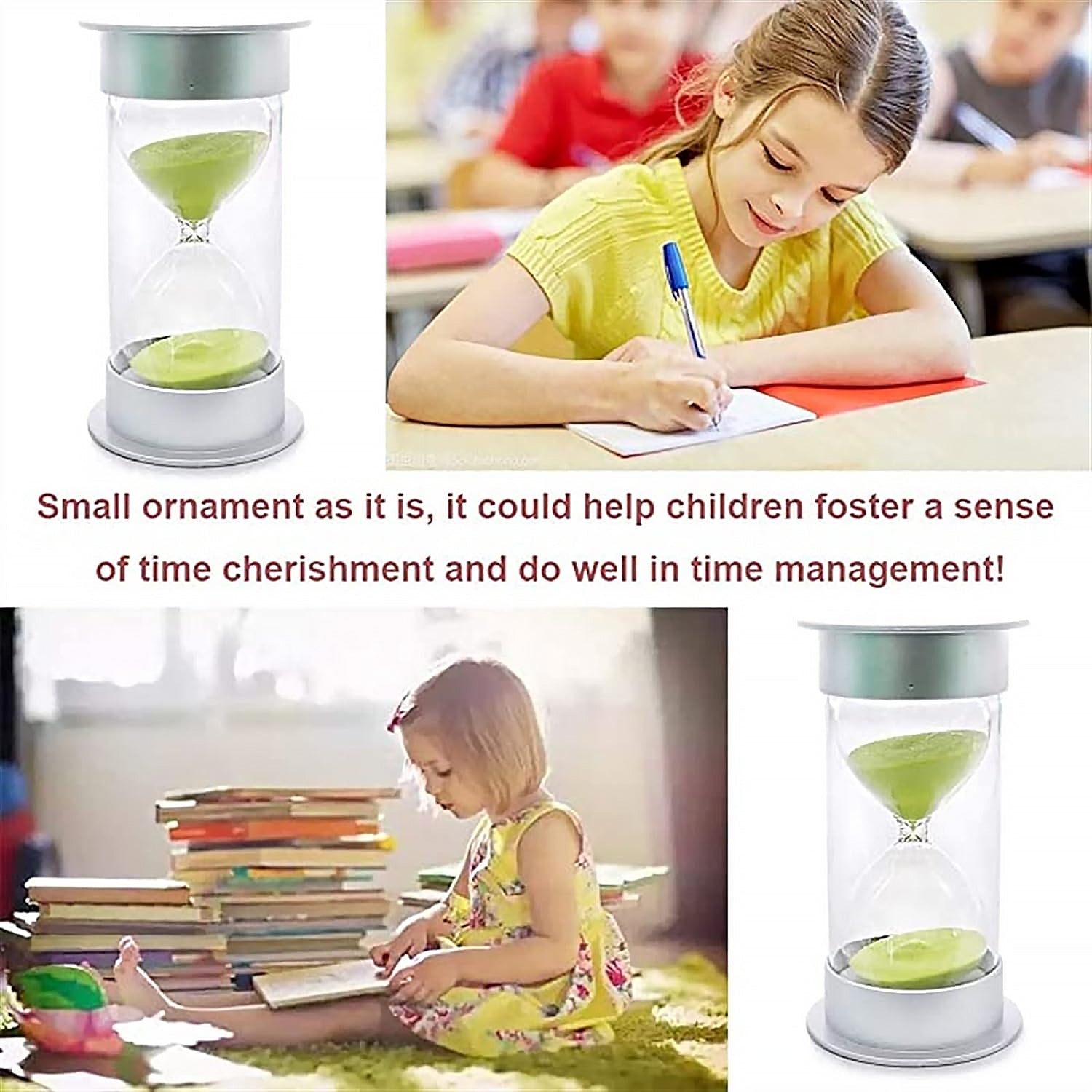 17550 Sand Timer, Hourglass Timer 45 Minutes Sand Timer For Kids Teachers Games Classroom (45 Min-Green) Time Management Tool (Color : Green, Time : 45 Min)