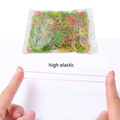 4356 Rubber Band For Office/Home and Kitchen Accessories Item Products, Elastic Rubber Bands, Flexible Reusable Nylon Elastic Unbreakable, For Stationery, School  Multicolor (0.75 Inch, 50 GM)