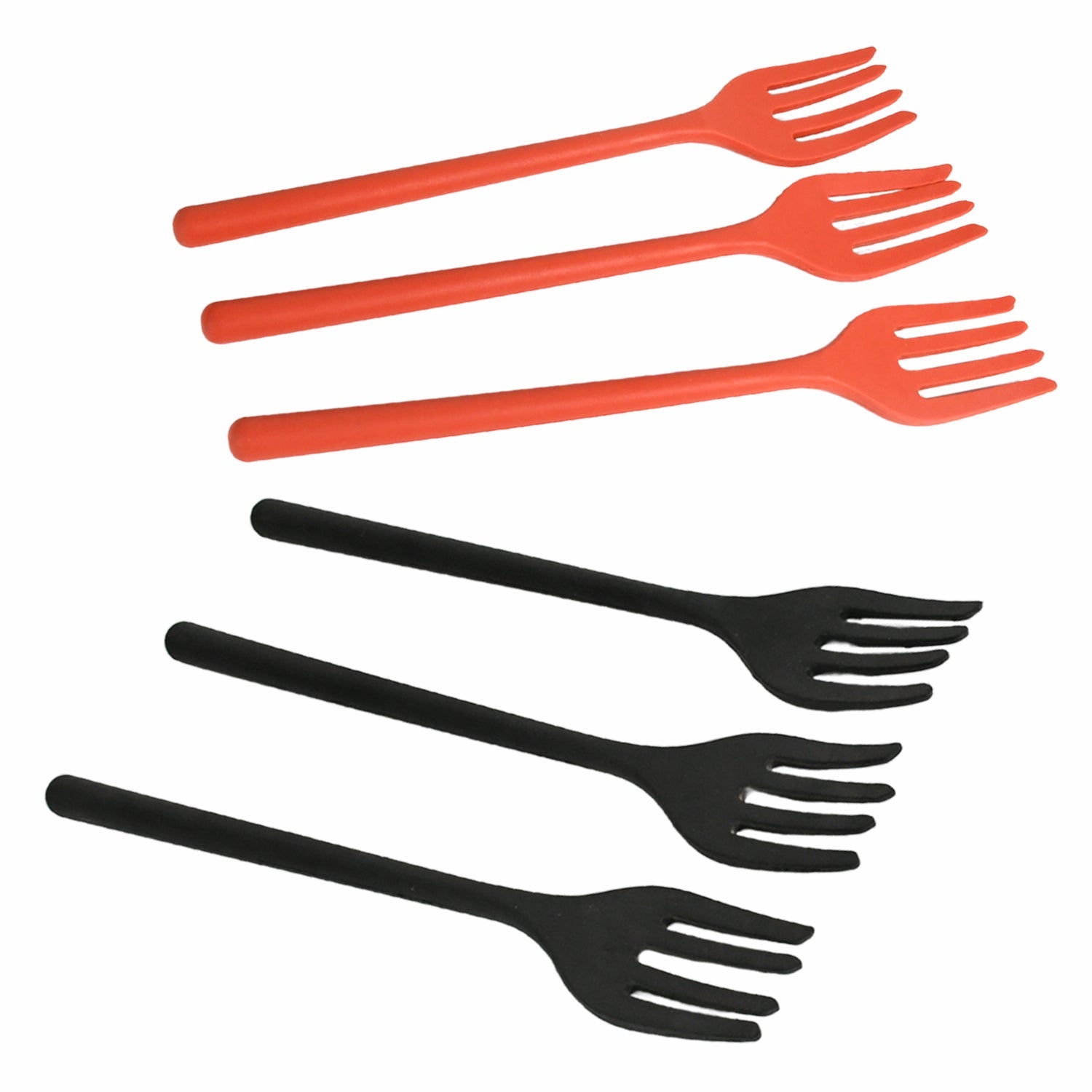 5699 Silicone Flexible Forks, Silicone Cooking Fork Heat Resistant, Multifunctional Nonstick Blending Fork (6 Pcs)