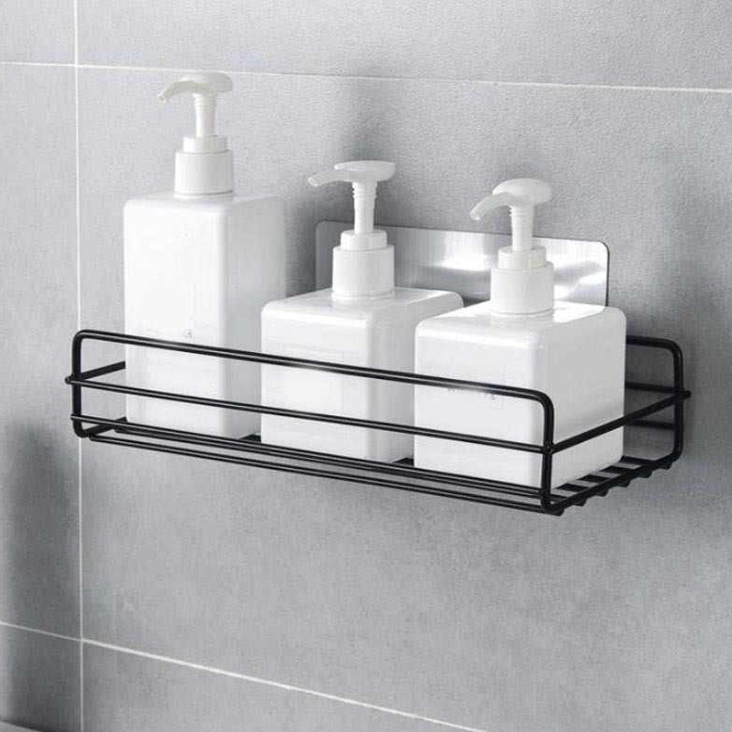 1764  Multipurpose Wall Mount Metal Bathroom Shelf and Rack for Home and Kitchen. 