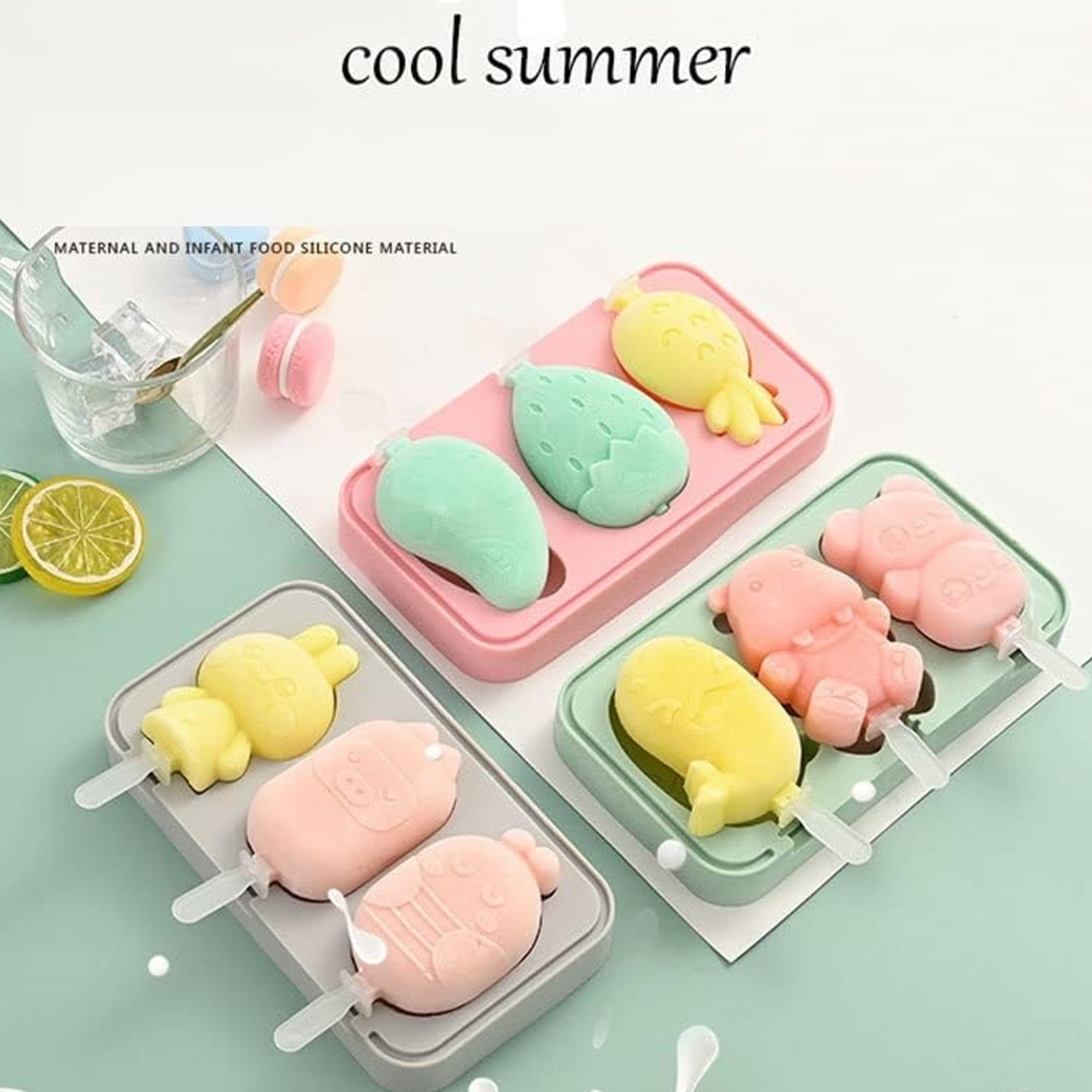 8188 Silicone Popsicle Molds, Reusable Ice Cream Molds With Sticks And Lids. A Must-Have Popsicle Mold For Summer.