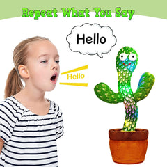 8047L  Dancing Cactus Talking Toy, Chargeable Toy (loose) 