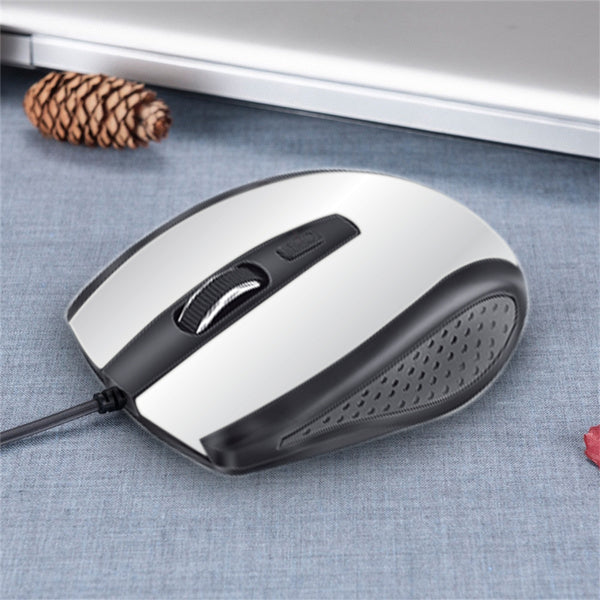 1423 Wired Mouse for Laptop and Desktop Computer PC With Faster Response Time (Silver) 