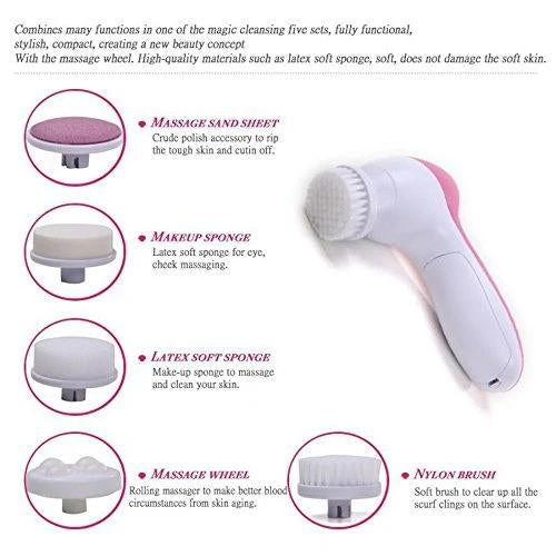 340 -5-in-1 Smoothing Body & Facial Massager (Pink) slimkaya.in