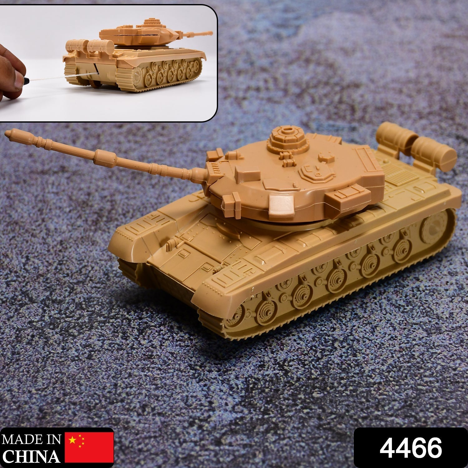 4466 Pull Back Army Tank Toy for Kids. 