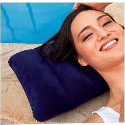 510 Velvet Air Inflatable Travel Pillow (Blue) 