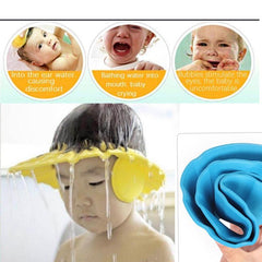 0378 Adjustable Safe Soft Baby Shower cap slimkaya.in