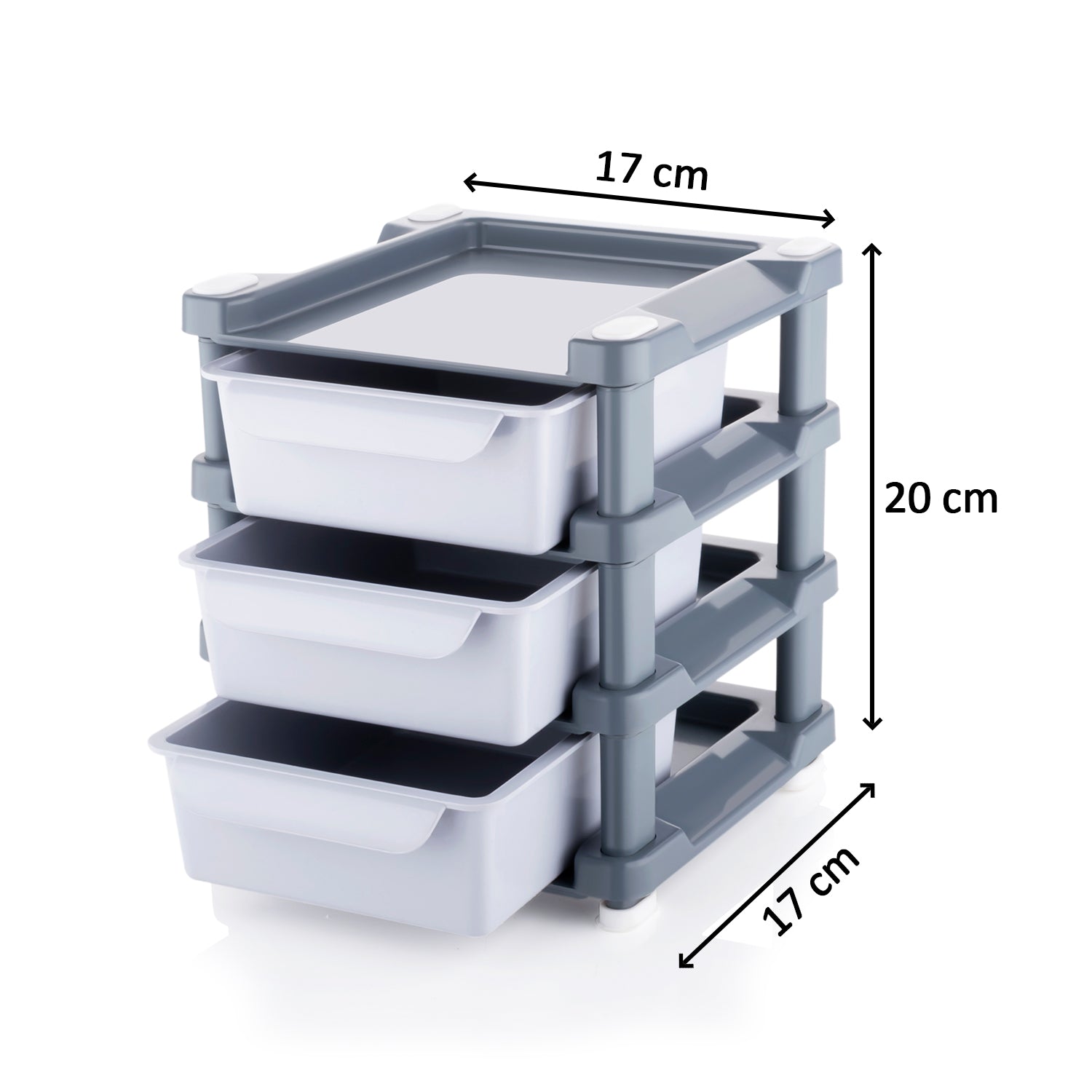 4767 Mini 3 Layer Drawer Used for storing makeup equipment’s and kits used by women’s and ladies. 