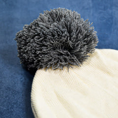 6340 Men's and Women's Skull Slouchy Winter Woolen Knitted Black Inside Fur Beanie Cap. 