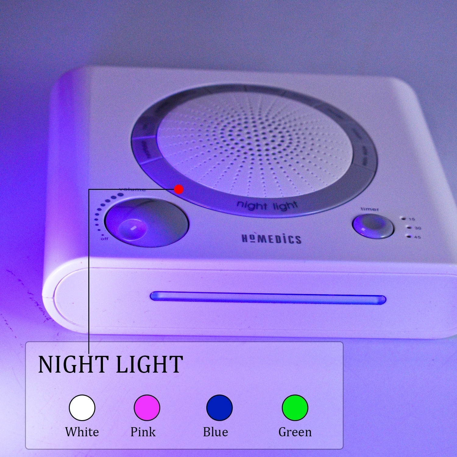 6574 Sleep Therapy Noise Sound Therapy Machine with 8 High-Fidelity Soothing Sleeping , Anxiety , Stress Natural Sounds, Battery or Adaptor Charging Options, 3 Auto-Off Timer Option