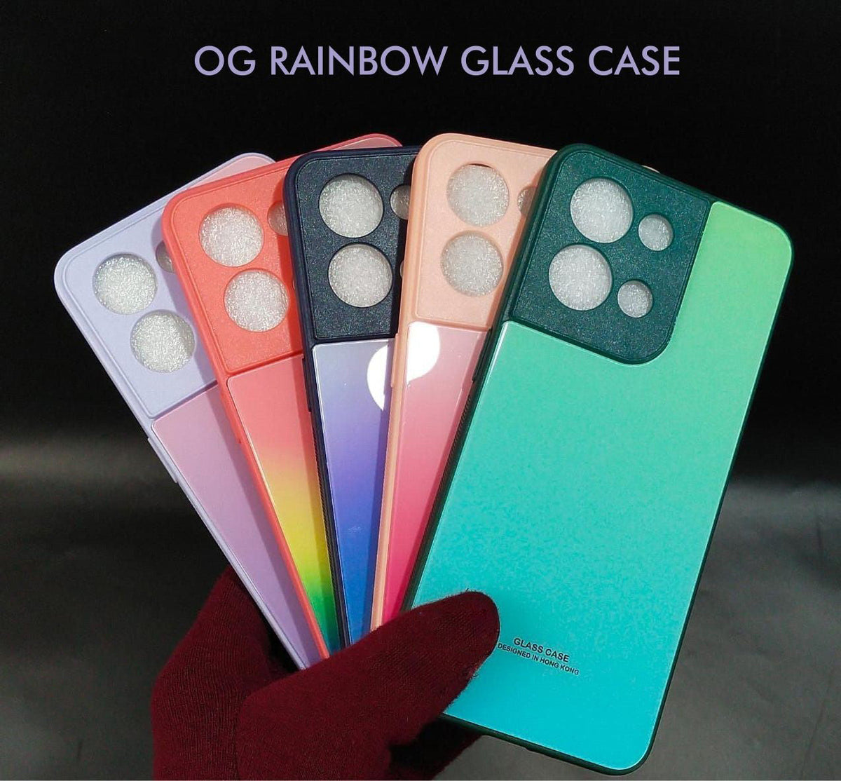 Rainbow Glass Hard Case For Iphone