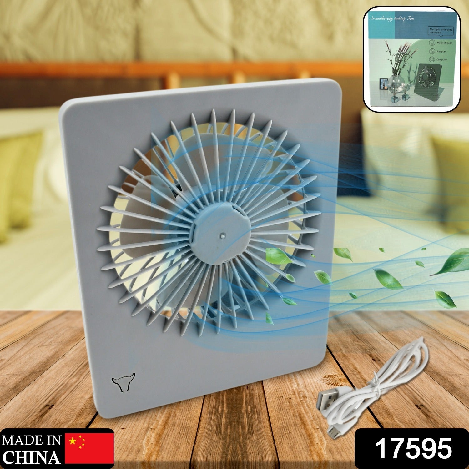 17595 PORTABLE DESK FAN TABLE FAN, WITH 3 MODES PERSONAL DESK FAN SUITABLE FOR OFFICE, SCHOOL & HOME USE