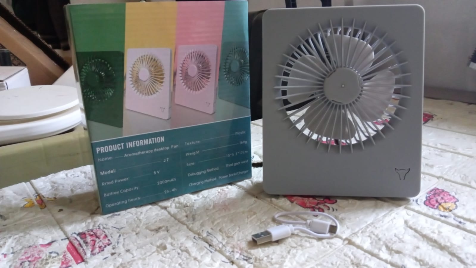 17595 PORTABLE DESK FAN TABLE FAN, WITH 3 MODES PERSONAL DESK FAN SUITABLE FOR OFFICE, SCHOOL & HOME USE