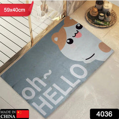 4036 Square Bathroom mat Water Absorbent mats Diatomite Door Mat Anti-Slip Bath Mat Quick Drying Absorbent mat for Home, Kitchen (59x40) (Mix Design)